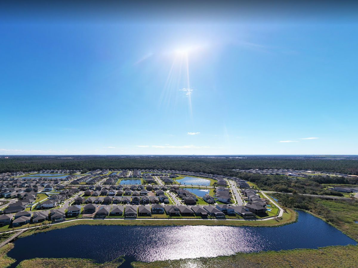 Residencial area in Riverview, Florida